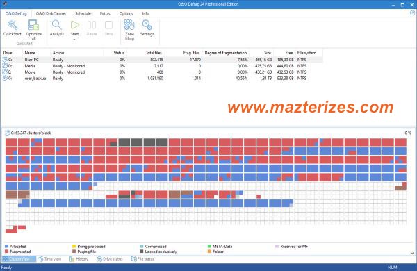 O&O Defrag Professional Full Version