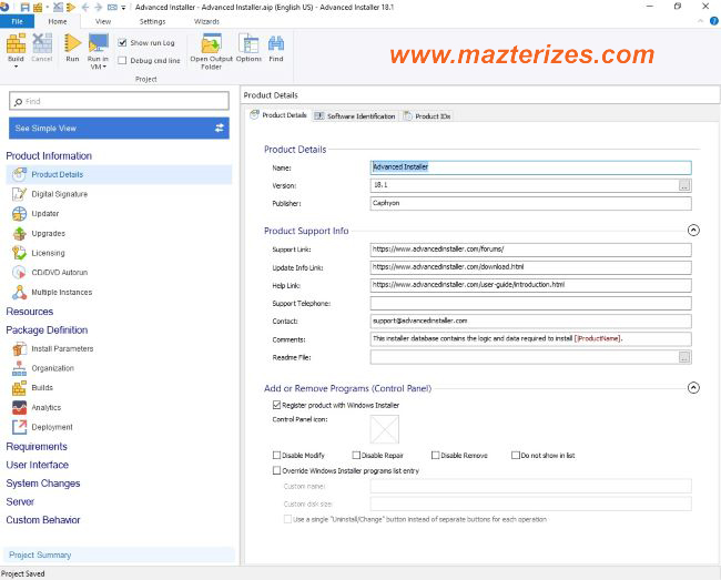 Advanced Installer Architect Full Version - MAZTERIZE