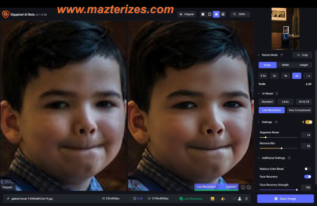Topaz AI Gigapixel 6 Full Version - Mazterize